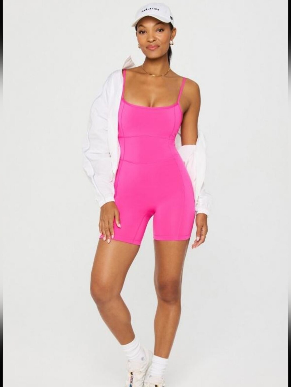 Motion365+ Bodysuit Fabletics Short Jumpsuit Pink Biker Romper